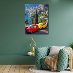 Vintage Italian Cars Canvas Frames Wall Art