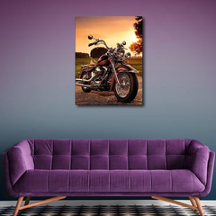 Motorcycle Harley Davidson Canvas Frames Wall Art