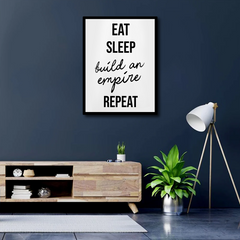 EAT SLEEP EAT REPEAT Canvas Frames Wall Art