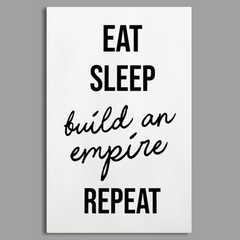 EAT SLEEP EAT REPEAT Canvas Frames Wall Art