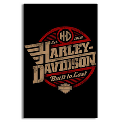 Harley-Davidson Built To Last Canvas Frames Wall Art