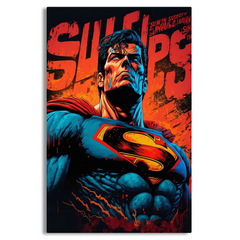 Superman The Superhero Canvas Frames Wall Art
