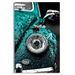 WATER DROPS HITTING PORSCHE Canvas Frames Wall Art