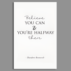 Positivity & Inspirational Quote Canvas Frames Wall Art