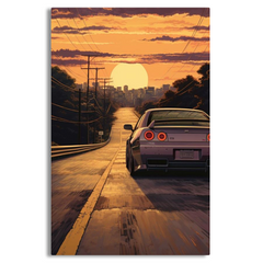 NISSAN Skyline GTR Canvas Frames Wall Art