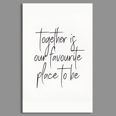 Romantic Family Quote Canvas Frames Wall Art