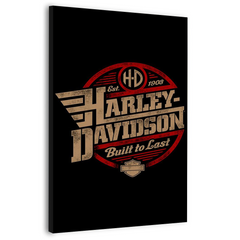 Harley-Davidson Built To Last Canvas Frames Wall Art