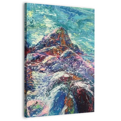 Mountain Heart Canvas Wall Art