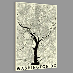 Washington, District of Columbia Vector Map Wall Art