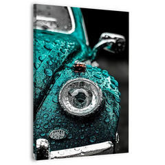 WATER DROPS HITTING PORSCHE Canvas Frames Wall Art