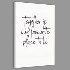 Romantic Family Quote Canvas Frames Wall Art