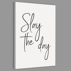 Hand Drawn Lettering Slay The Day Canvas Frames Wall Art