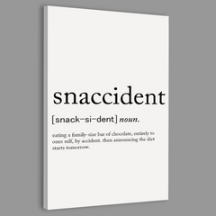 Modern Minimalist Snaccident Definition Wall Art