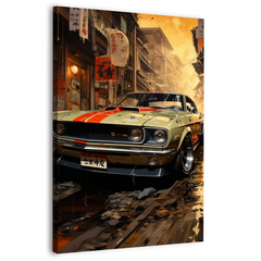 American Muscle Car Canvas Frames Wall Art