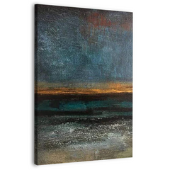 Moody Seascape Dark Atmospheric Canvas Wall Art