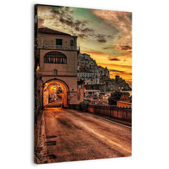 QLAZO Amalfi Italy Canvas Frames Wall Art