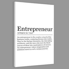 Entrepreneur Art Definition Canvas Frames Wall Art