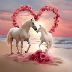 Set of 5 Elegant Horses (5panel) Wall Art