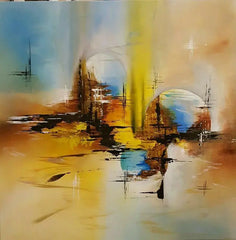 Generic Hand Painted Abstract Colorful (4Panel) Wall Art