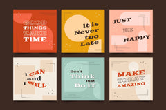 Office Inspirational Quotes (6 Panel) Wall Art