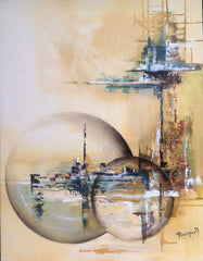 Generic Hand Painted Abstract Colorful (4Panel) Wall Art