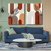Absrtact contemporary (2 Panel) | Wall Art
