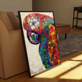 Abstract Parrot Bird Canvas Frames Wall Art