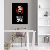 Bella Ciao Money Heist Canvas Frames Wall Art