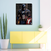 Captain America Premium Canvas Frames Wall Art