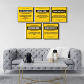 Deep Inspirational Quotes (5Panel) Wall Art