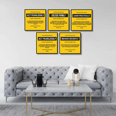 Deep Inspirational Quotes (5Panel) Wall Art