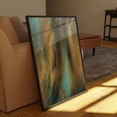 Elegant Abstract Brown Canvas Painting Wall Art