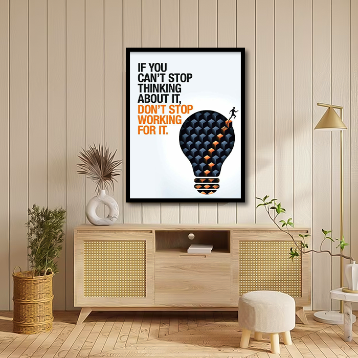 Inspirational motivating quote Canvas Frames | Wall Art