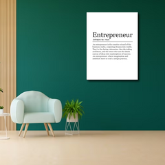 Entrepreneur Art Definition Canvas Frames Wall Art