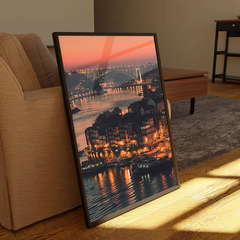 Evening falls in Porto, Portugal Wall Art