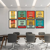 FRIENDS OFFICE AUTOMATION Motivational (8Panel) Wall Art