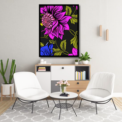Floral Colourful Pattern Canvas Frames | Wall Art