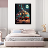 Gabriel On The Moon Van Canvas Frames | Wall Art