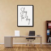 Hand Drawn Lettering Slay The Day Canvas Frames Wall Art
