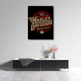 Harley-Davidson Built To Last Canvas Frames Wall Art