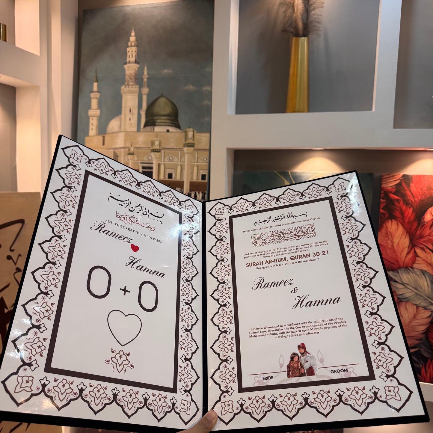 Premium Nikkah Booklet | Customized Nikah Nama