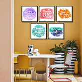 Inspirational Positive Quotes (5panel) Wall Art