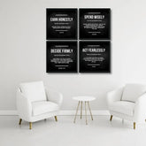 Islamic Hadith Principles (4 Panel) Wall Art