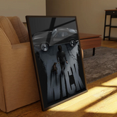 John Wick with Dog and Car Greeting Card Wall Art