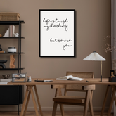 Life Is Tough My Darling But So Are You (Motivational Quote) Wall Art