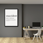 Modern Minimalist Snaccident Definition Wall Art
