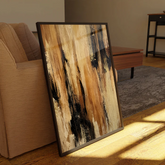 Modern Wooden Style Canvas Wall Art