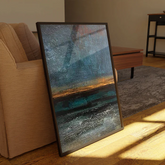 Moody Seascape Dark Atmospheric Canvas Wall Art