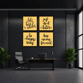 Motivational Framed Poster Quotes (4 Panel) Wall Art