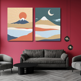 Mountain Landscape (2panel) | Wall Art